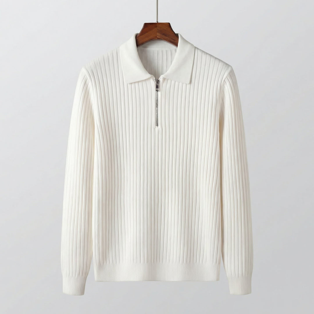 Gideon Wool Blend Quarter Zip Sweater
