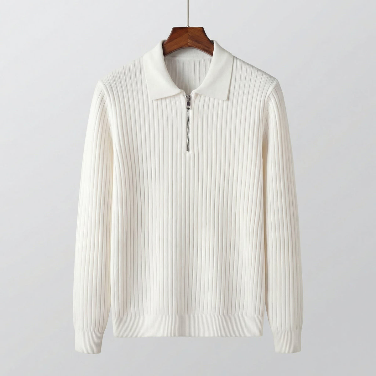 Gideon Wool Blend Quarter Zip Sweater