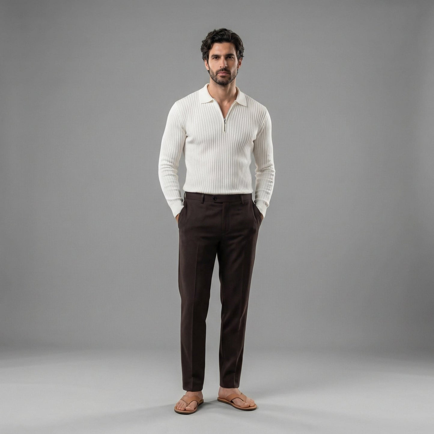 Gideon Wool Blend Quarter Zip Sweater_3