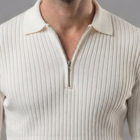 Gideon Wool Blend Quarter Zip Sweater