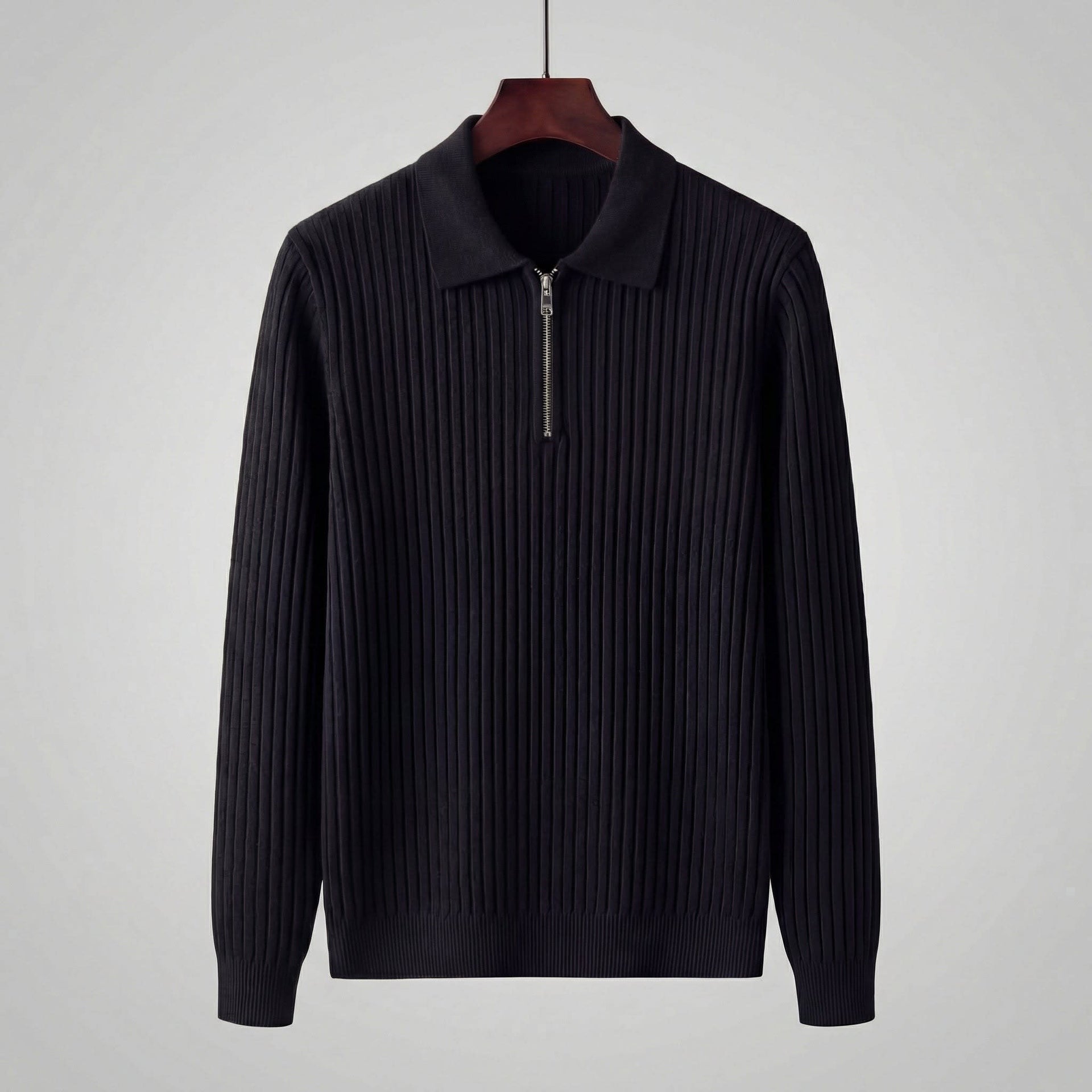 Gideon Wool Blend Quarter Zip Sweater