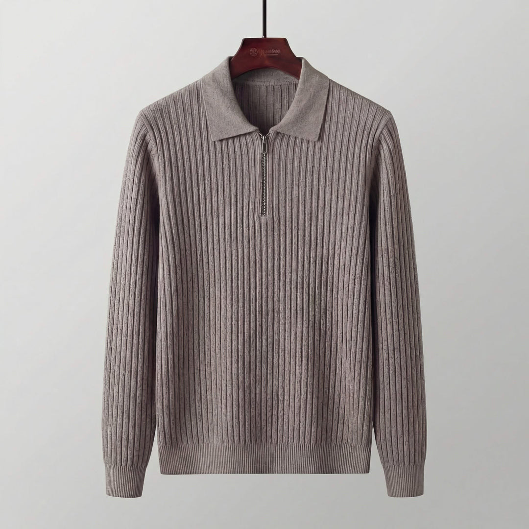 Gideon Wool Blend Quarter Zip Sweater