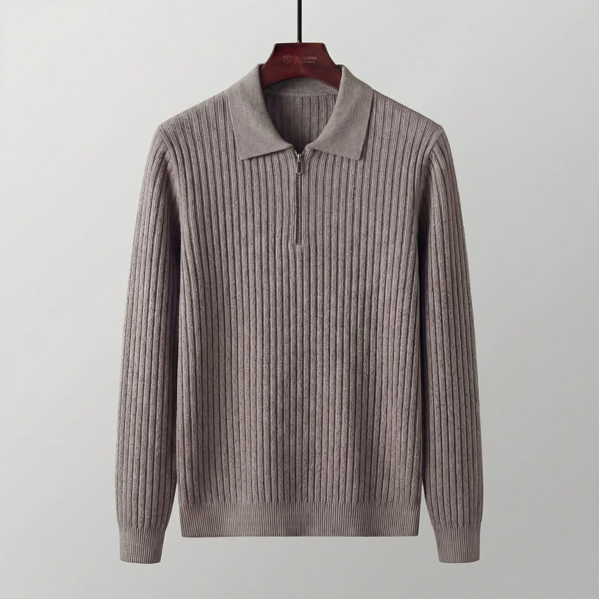 Gideon Wool Blend Quarter Zip Sweater_8
