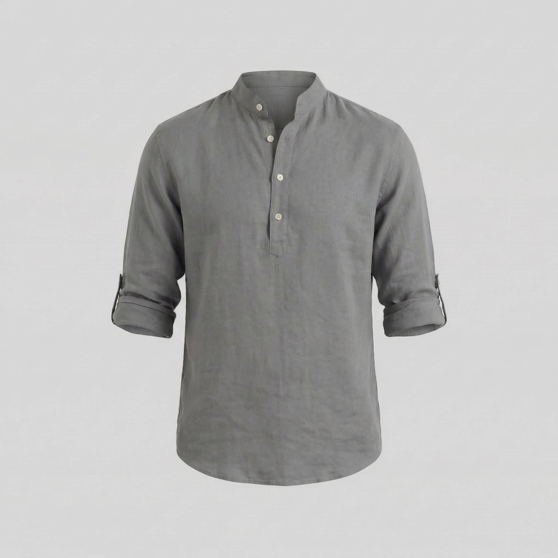 Lachlan Loose Fit Band Collar Shirt