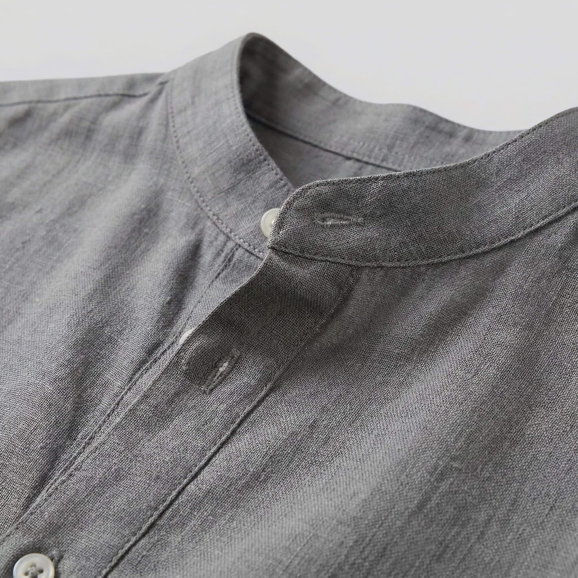 Lachlan Loose Fit Band Collar Shirt
