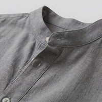 Lachlan Loose Fit Band Collar Shirt