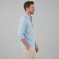 Lachlan Loose Fit Band Collar Shirt