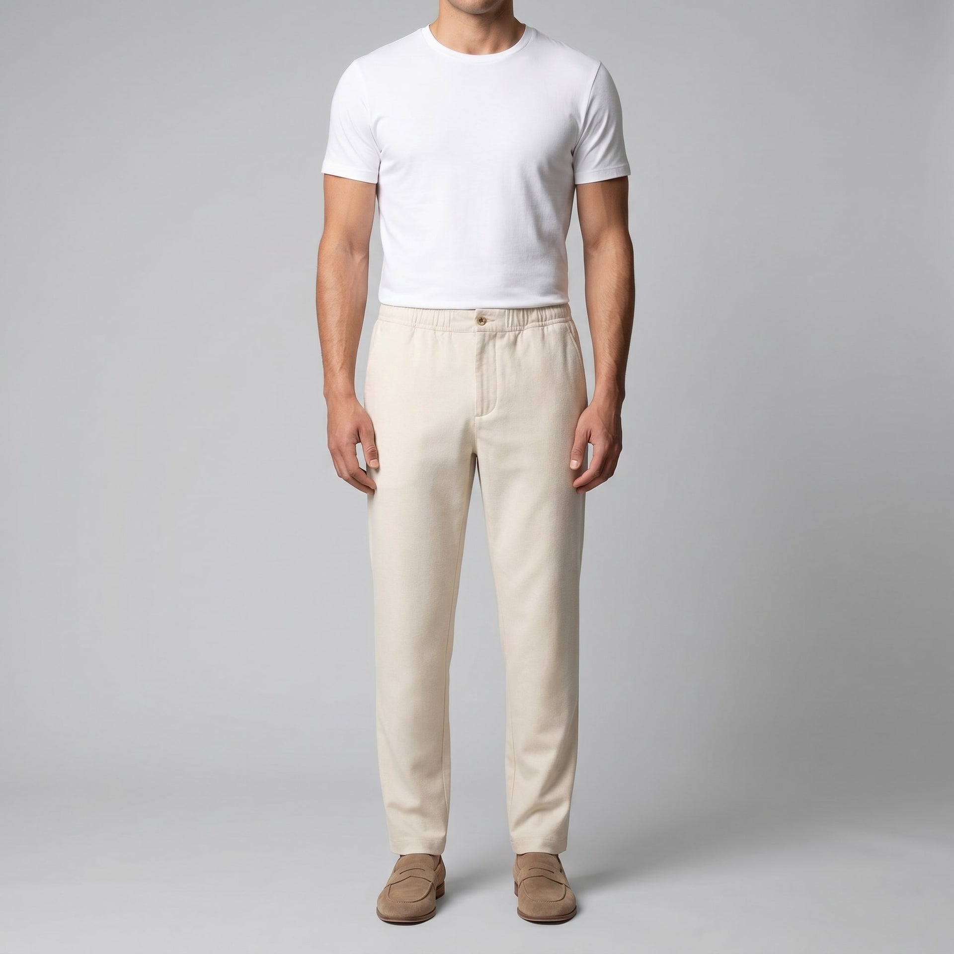 Thaddeus Relaxed Fit Cotton Blend Pants