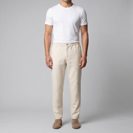 Thaddeus Relaxed Fit Cotton Blend Pants_1