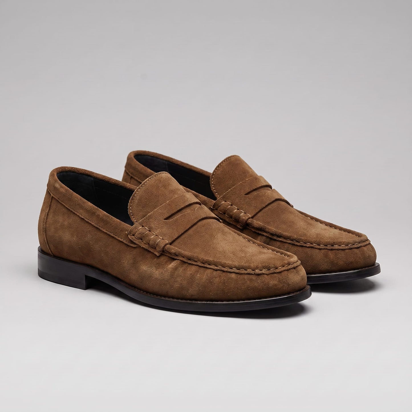 McAllister Faux Suede Penny Loafers_1