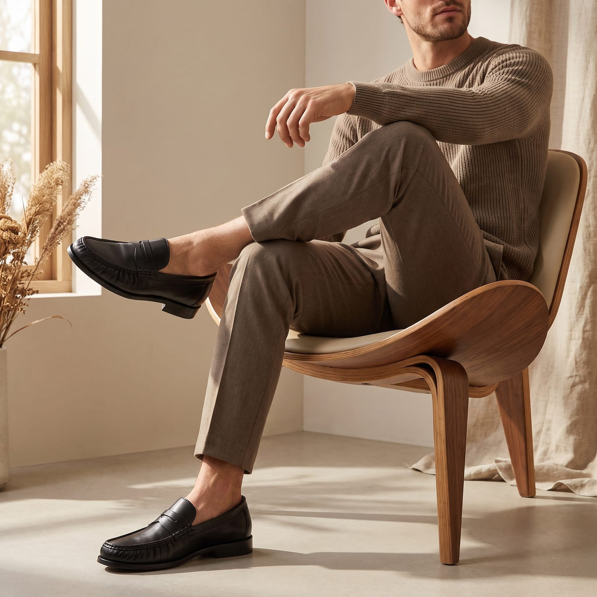 McAllister Faux Suede Penny Loafers