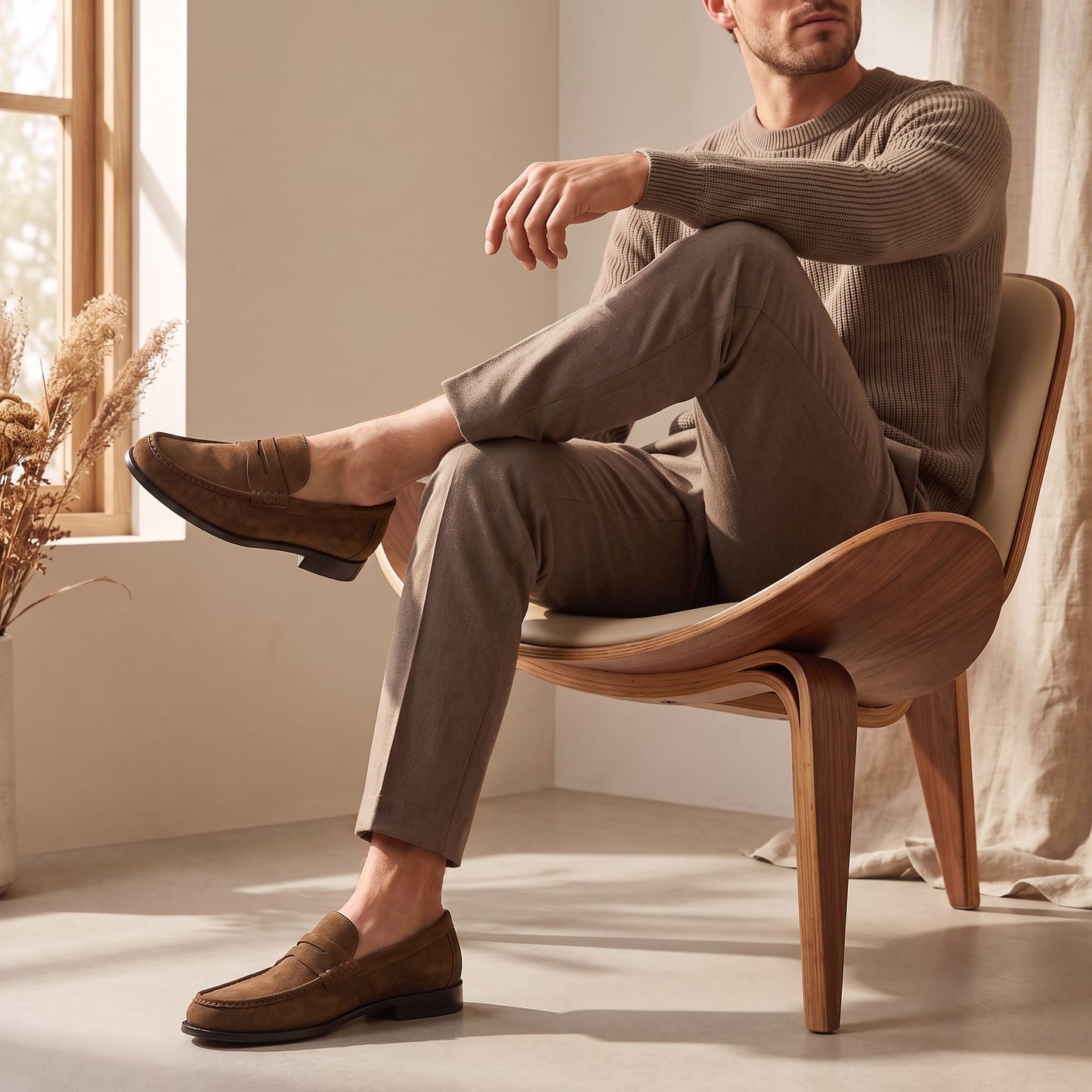 McAllister Faux Suede Penny Loafers_6