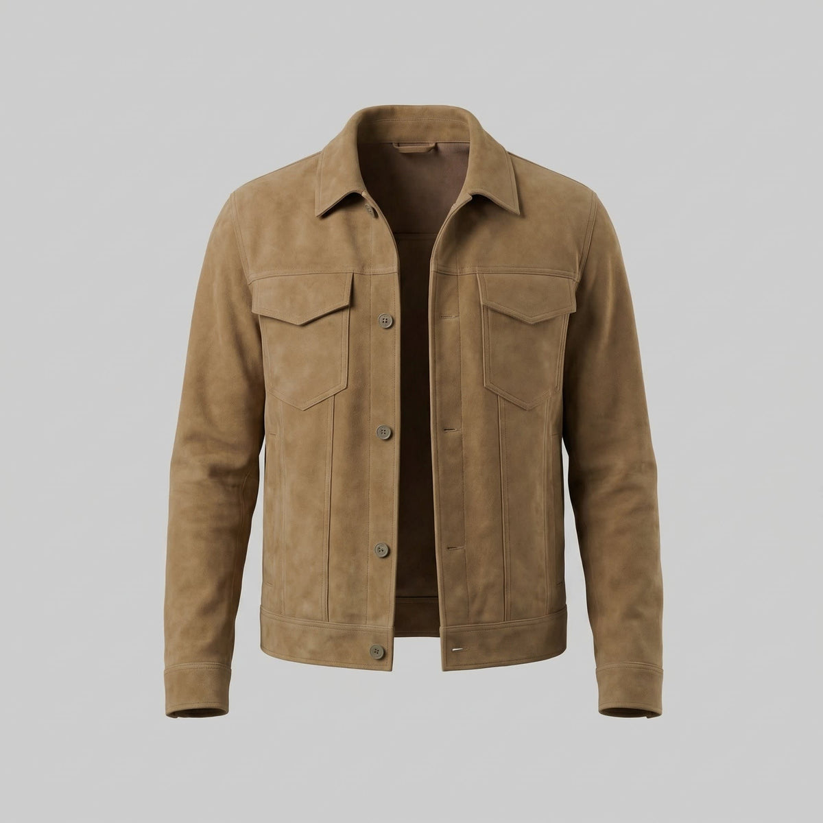 Herrick Faux Suede Trucker Jacket_14
