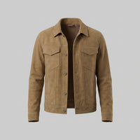 Herrick Faux Suede Trucker Jacket