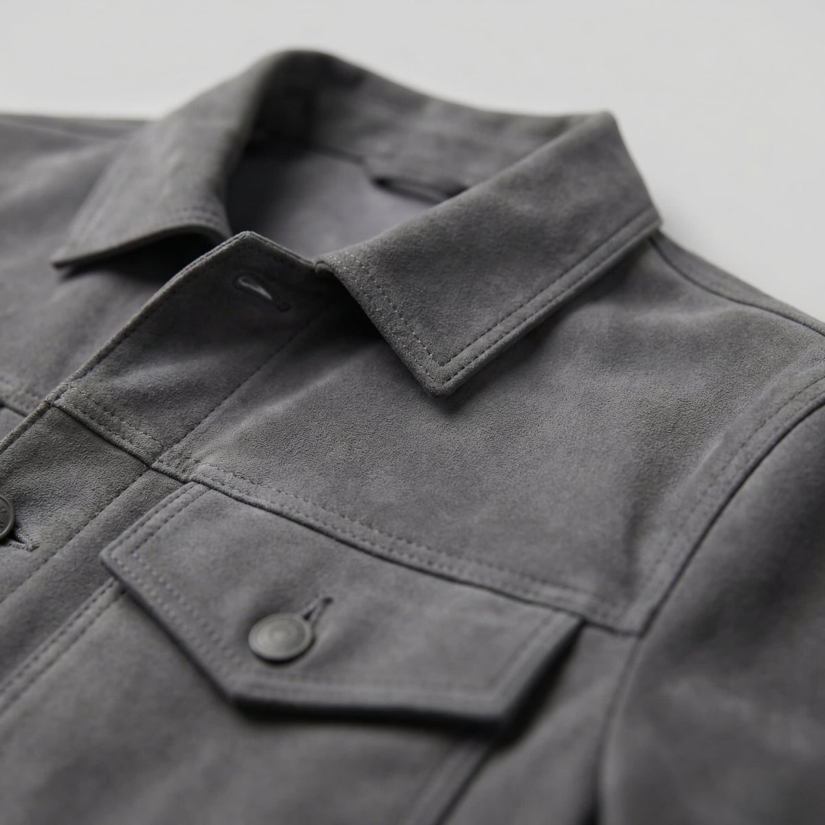 Herrick Faux Suede Trucker Jacket_3