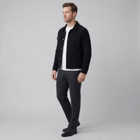 Herrick Faux Suede Trucker Jacket