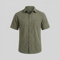 Lane Wave Texture Short Sleeve Shirt