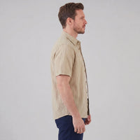 Lane Wave Texture Short Sleeve Shirt
