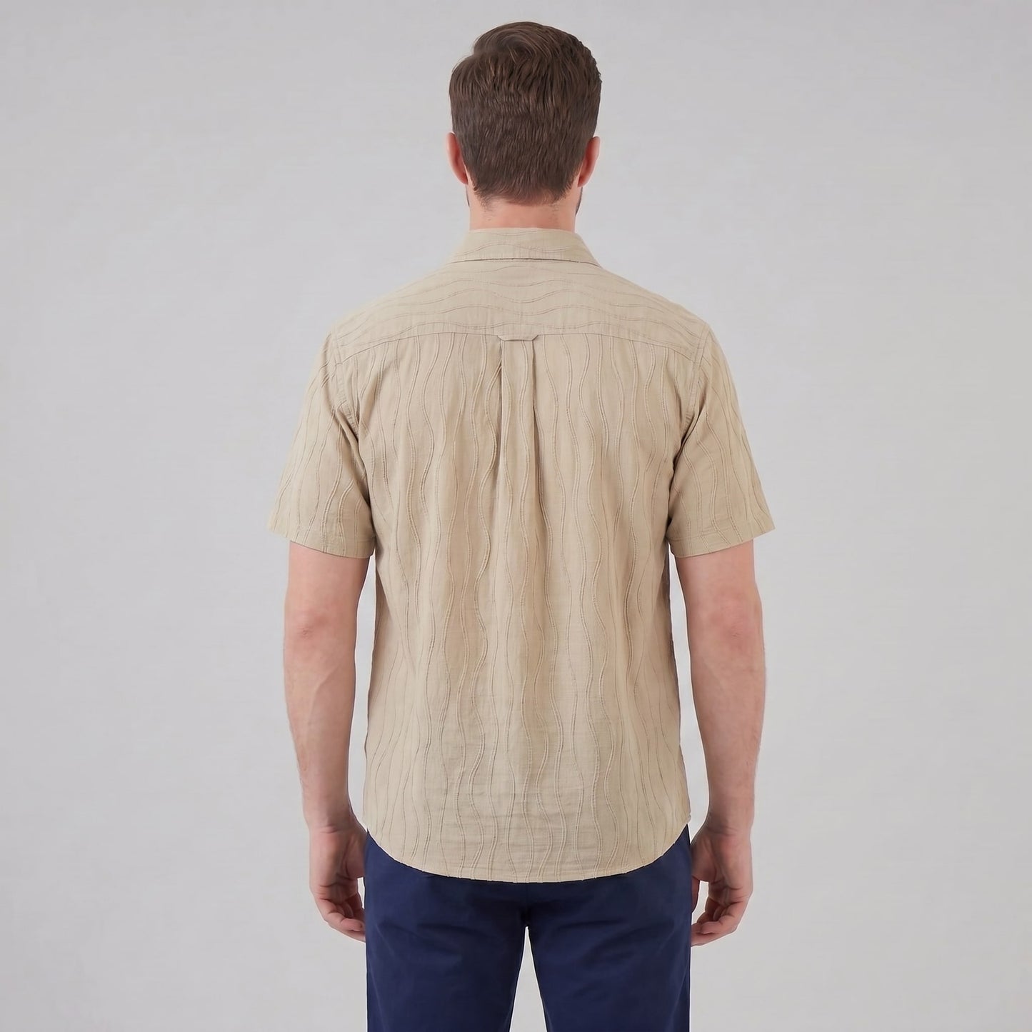 Lane Wave Texture Short Sleeve Shirt_3