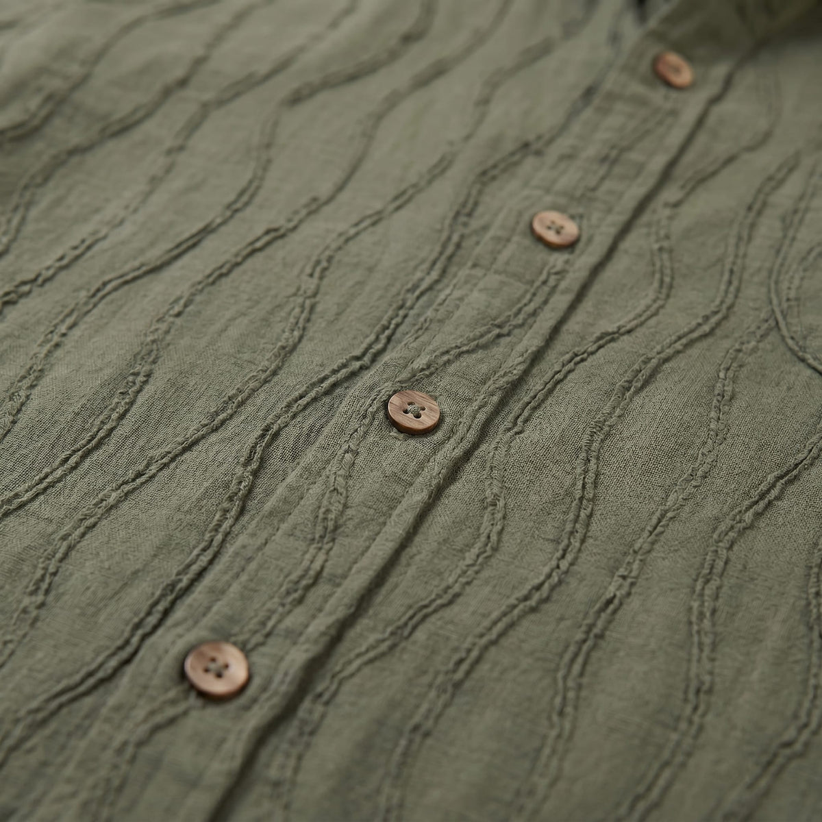 Lane Wave Texture Short Sleeve Shirt