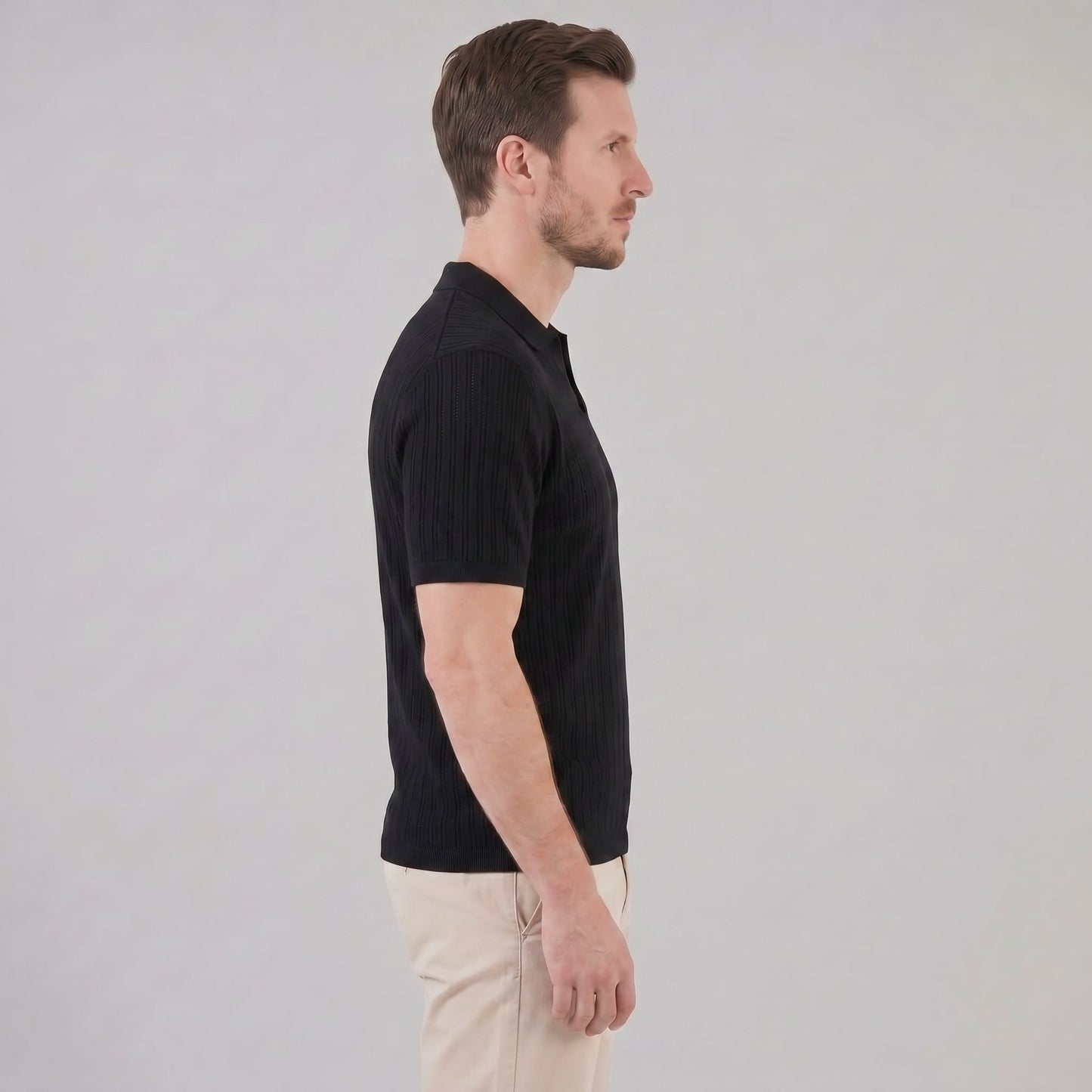 Ryder Perforated Knit Polo Shirt_2