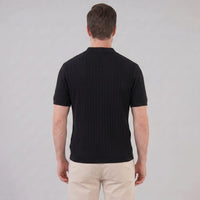 Ryder Perforated Knit Polo Shirt
