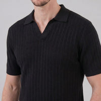 Ryder Perforated Knit Polo Shirt