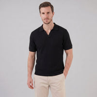 Ryder Perforated Knit Polo Shirt