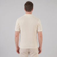Ryder Perforated Knit Polo Shirt