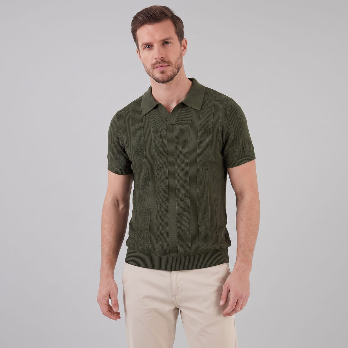 Ryker Open Knit Polo Shirt