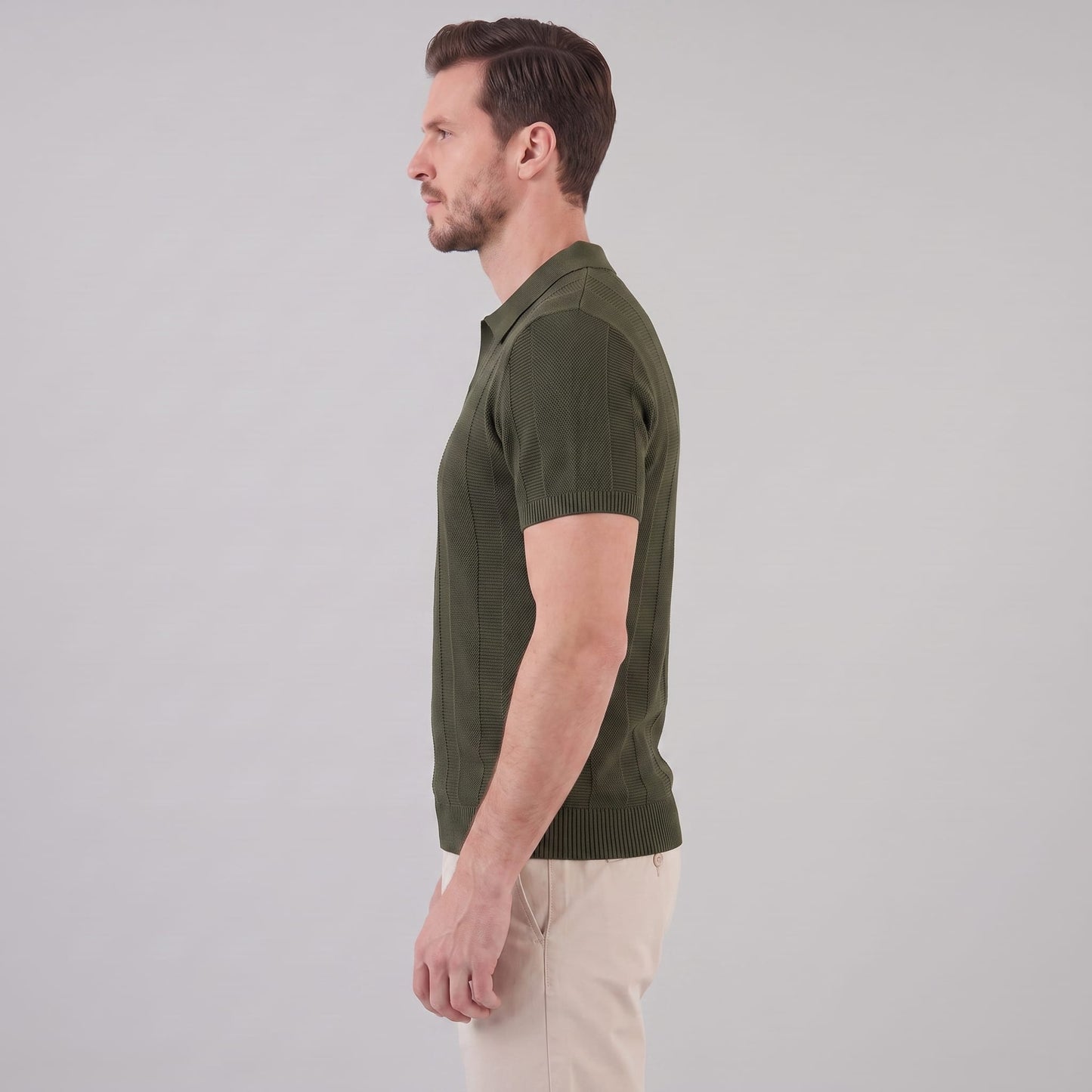 Ryker Open Knit Polo Shirt_4