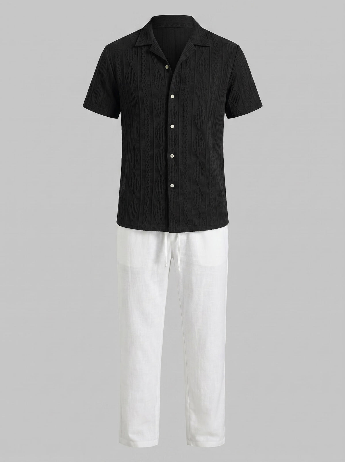 Conrad Open Knit Shirt and Pants Set