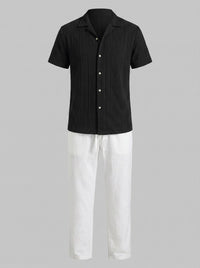 Conrad Open Knit Shirt and Pants Set