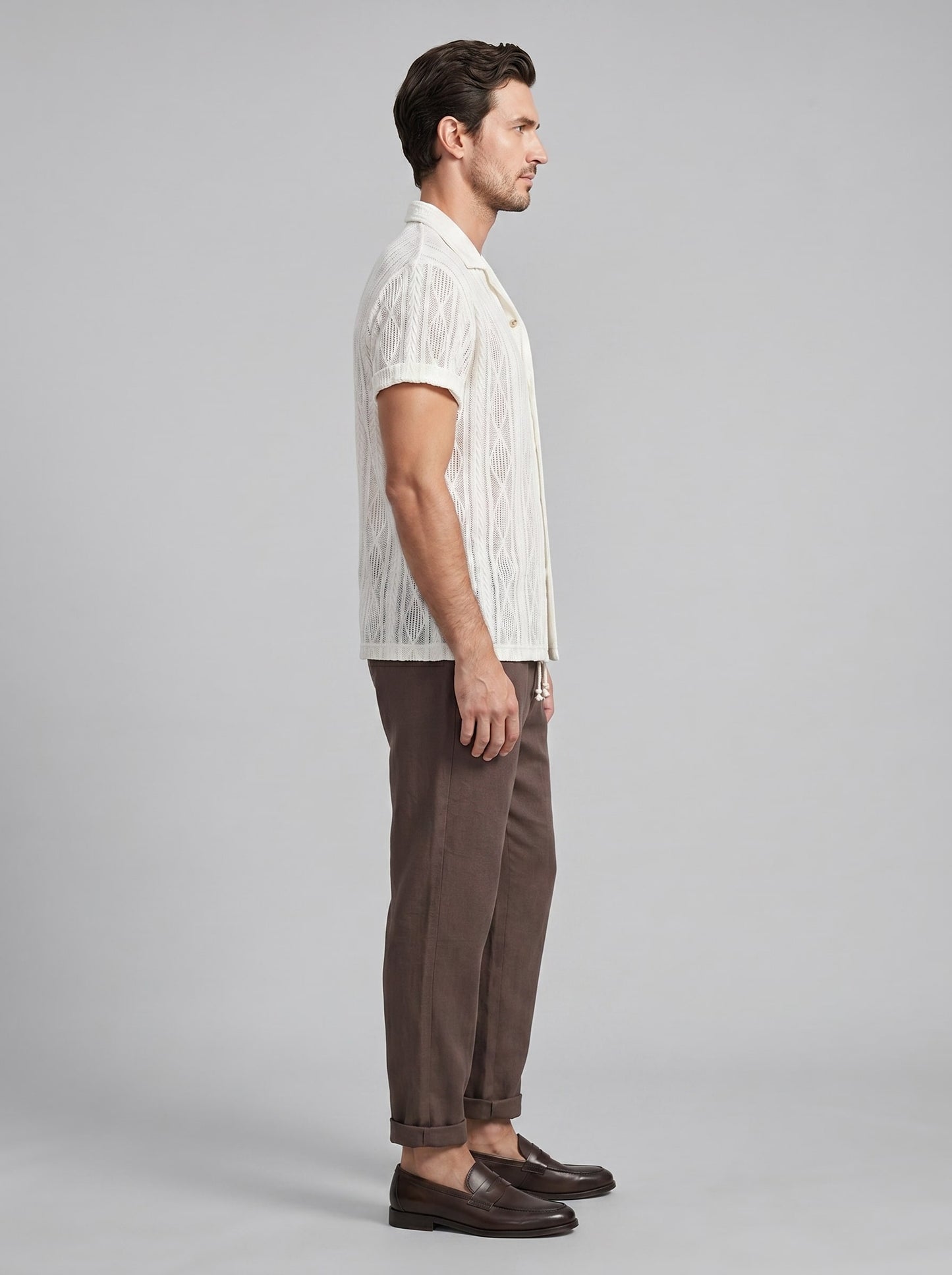 Conrad Open Knit Shirt and Pants Set_17