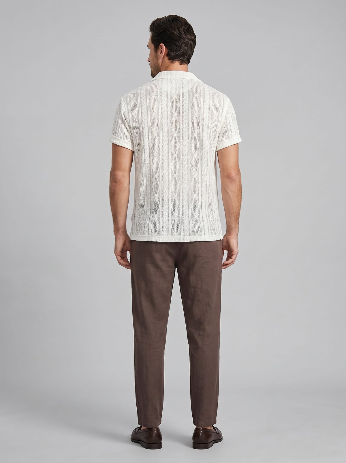 Conrad Open Knit Shirt and Pants Set