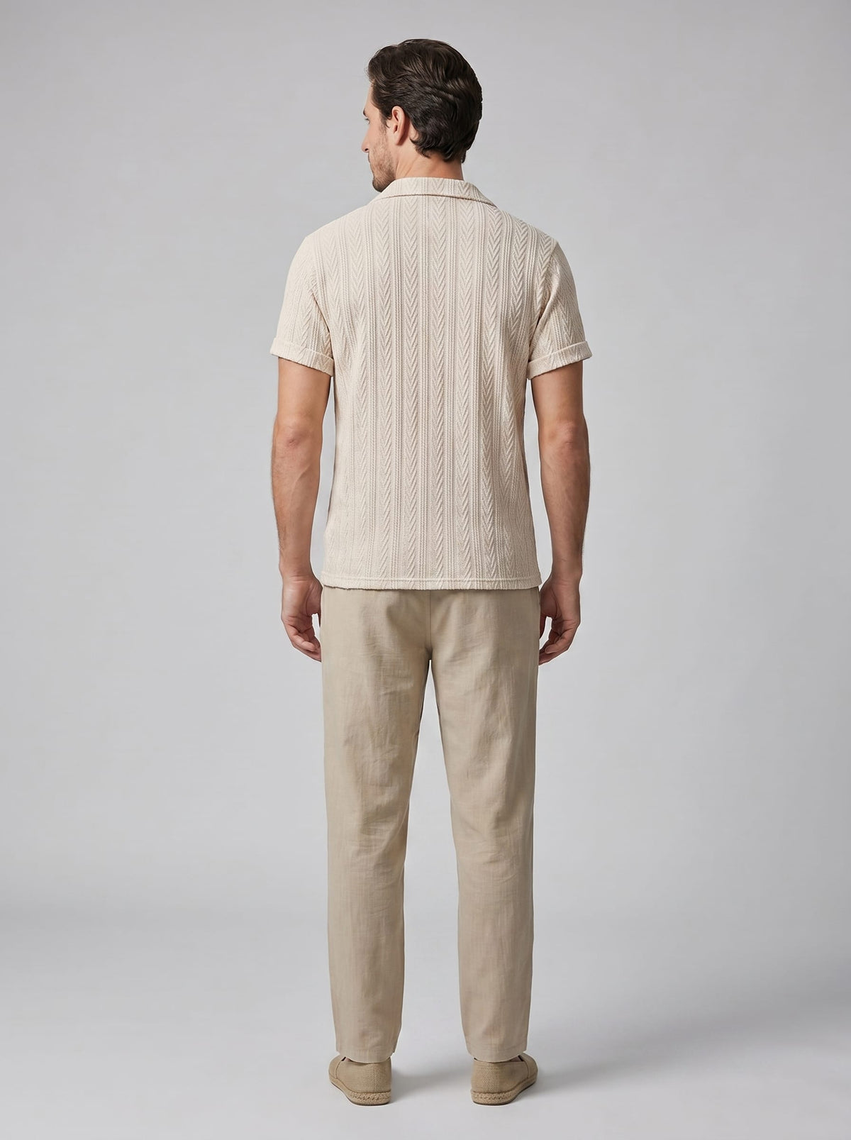 Conrad Open Knit Shirt and Pants Set