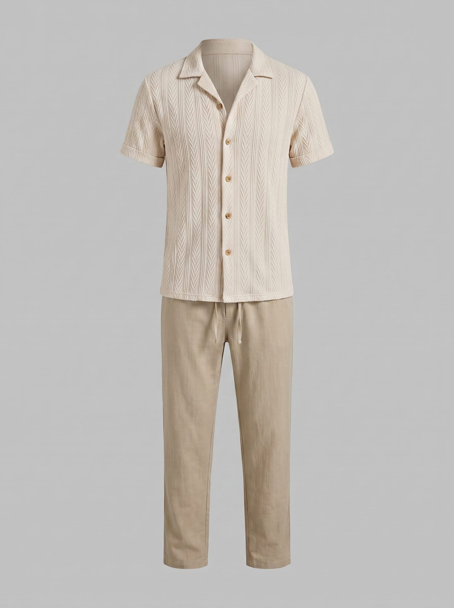 Conrad Open Knit Shirt and Pants Set_25