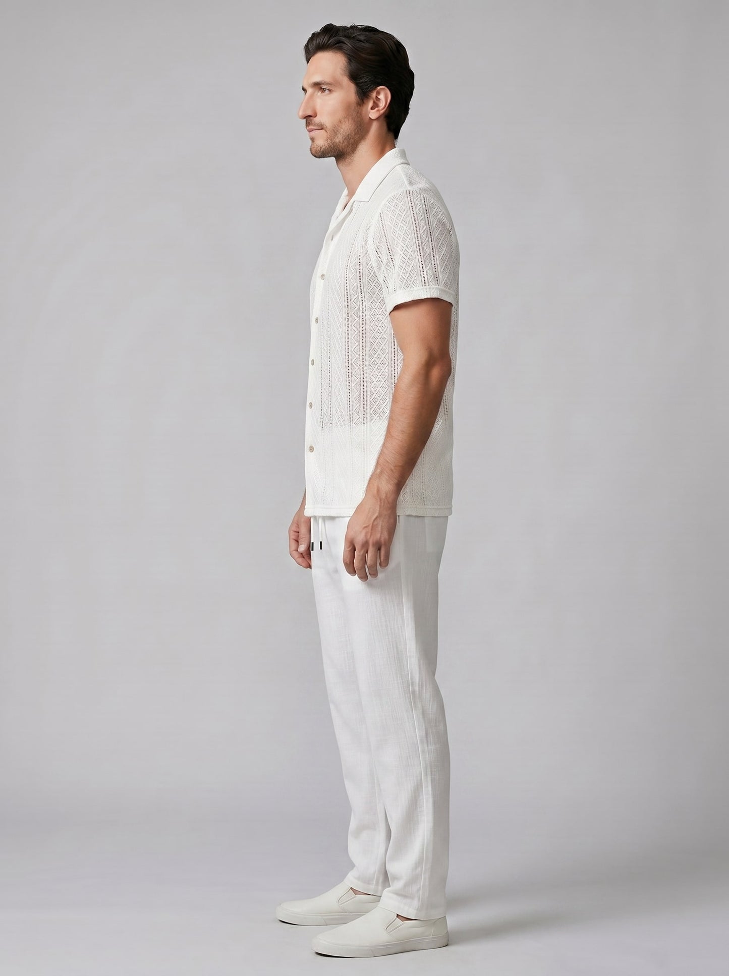Conrad Open Knit Shirt and Pants Set_27