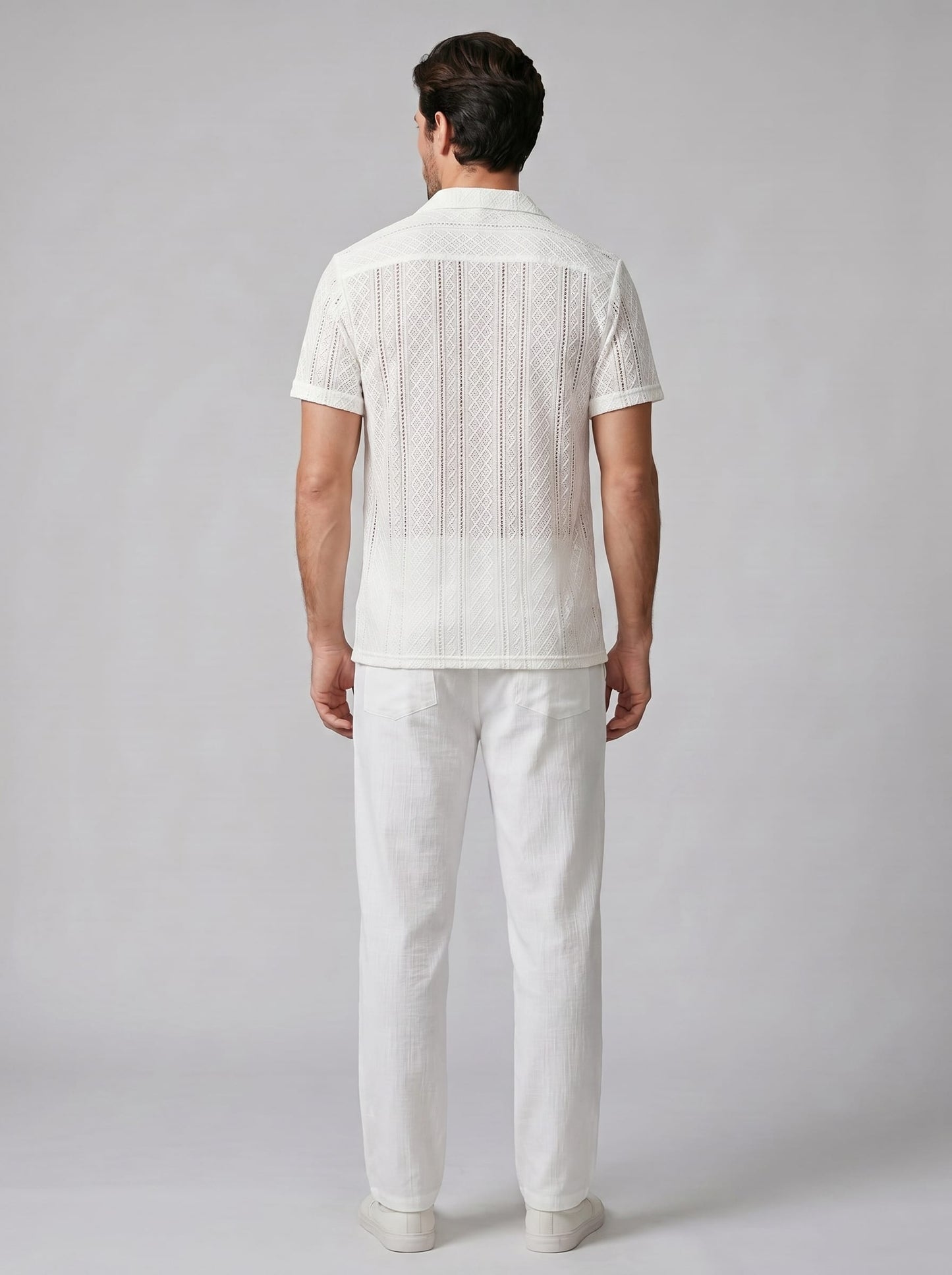 Conrad Open Knit Shirt and Pants Set_28