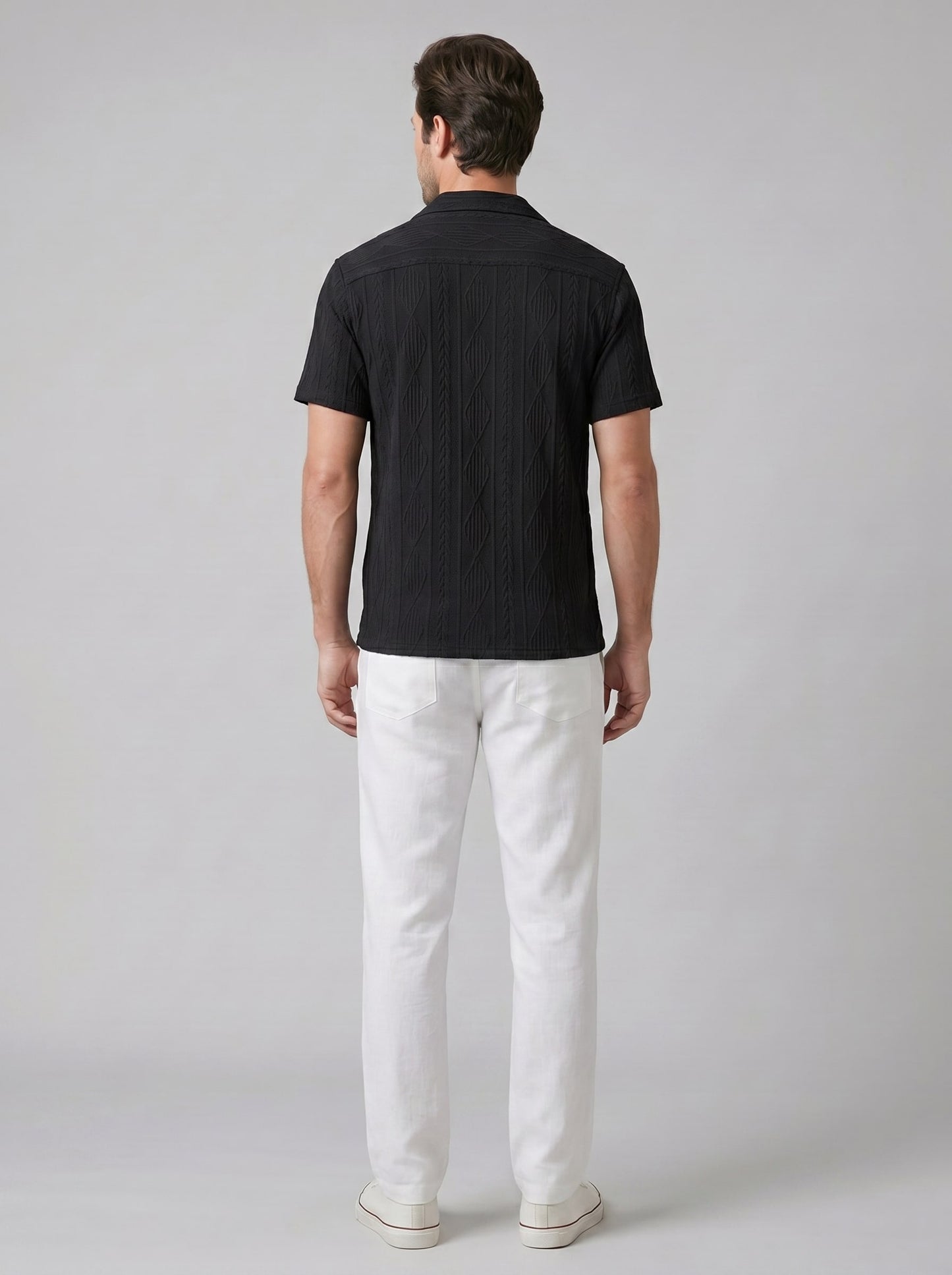 Conrad Open Knit Shirt and Pants Set_8