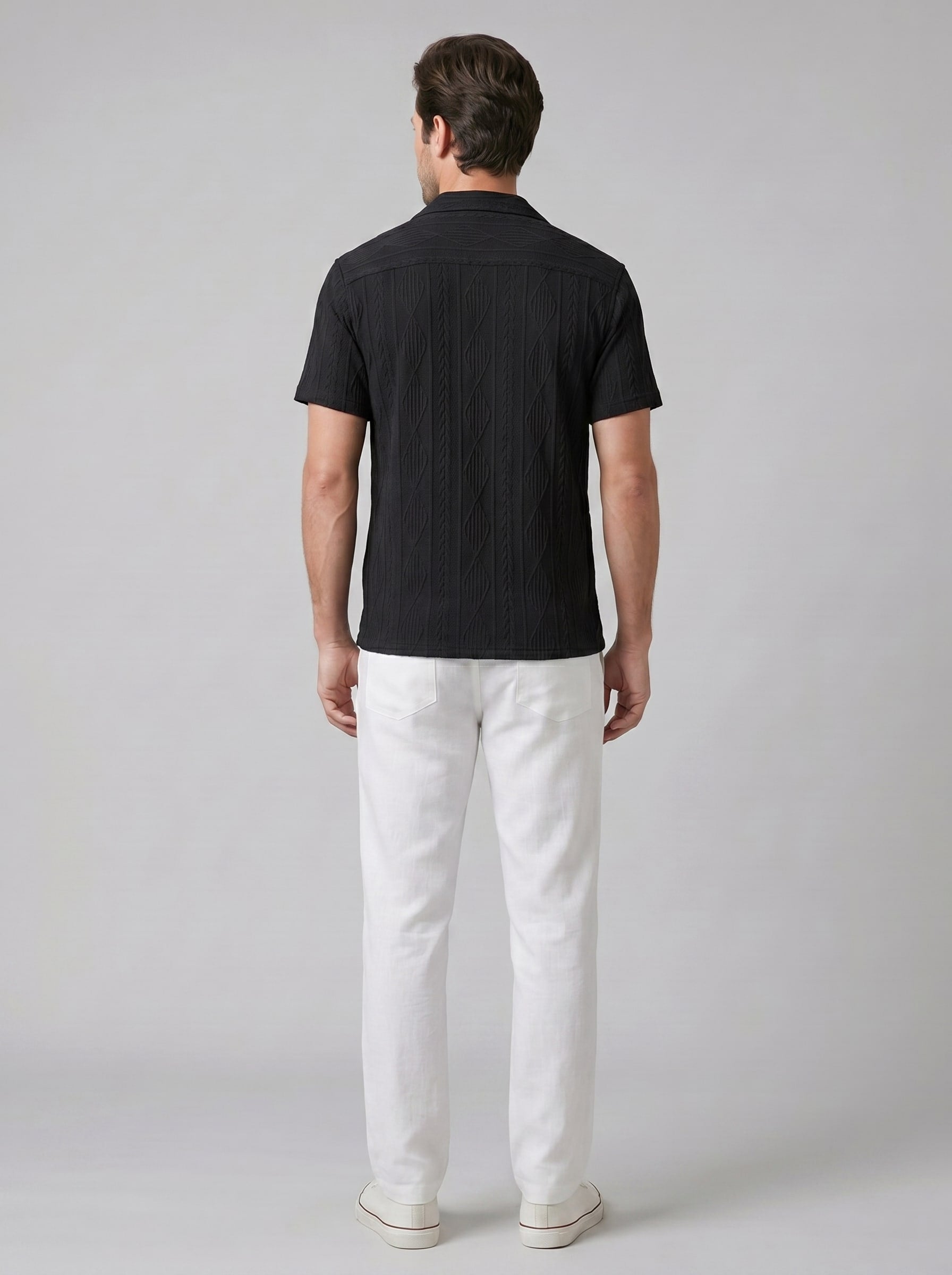 Conrad Open Knit Shirt and Pants Set