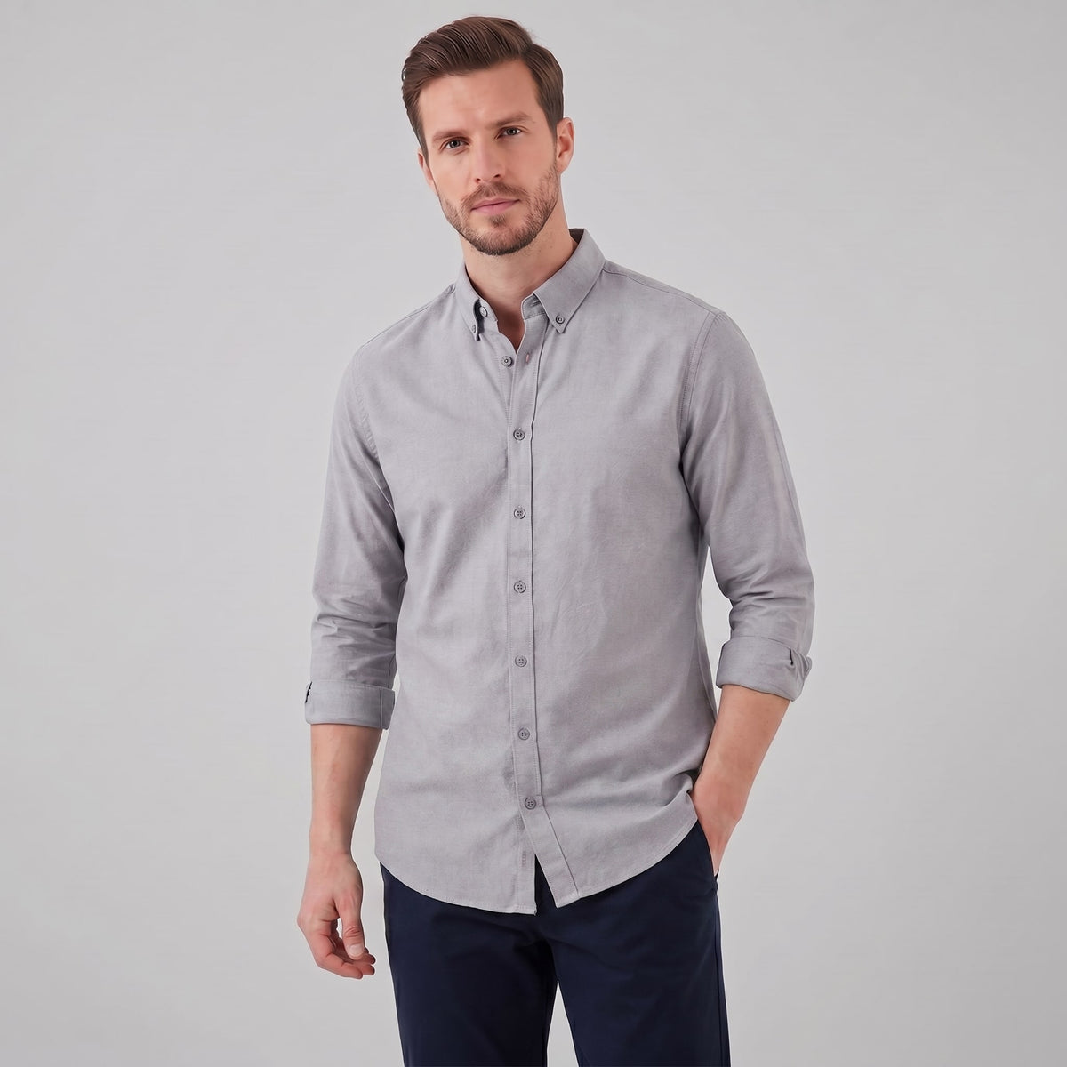 Lawson Cotton Oxford Button Down Shirt_21