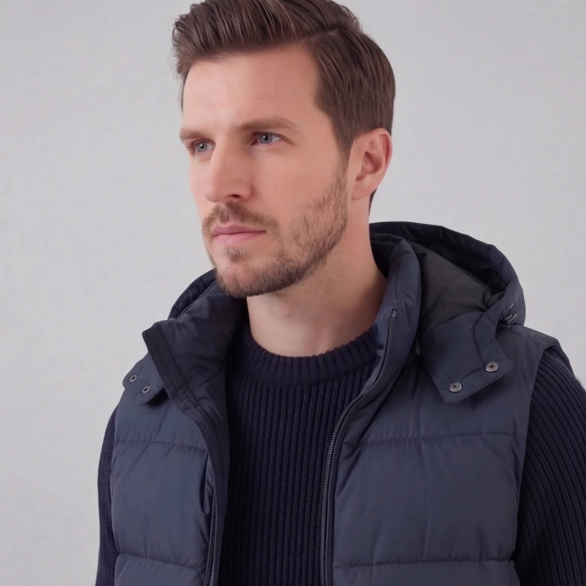 Hickory Padded Hooded Vest