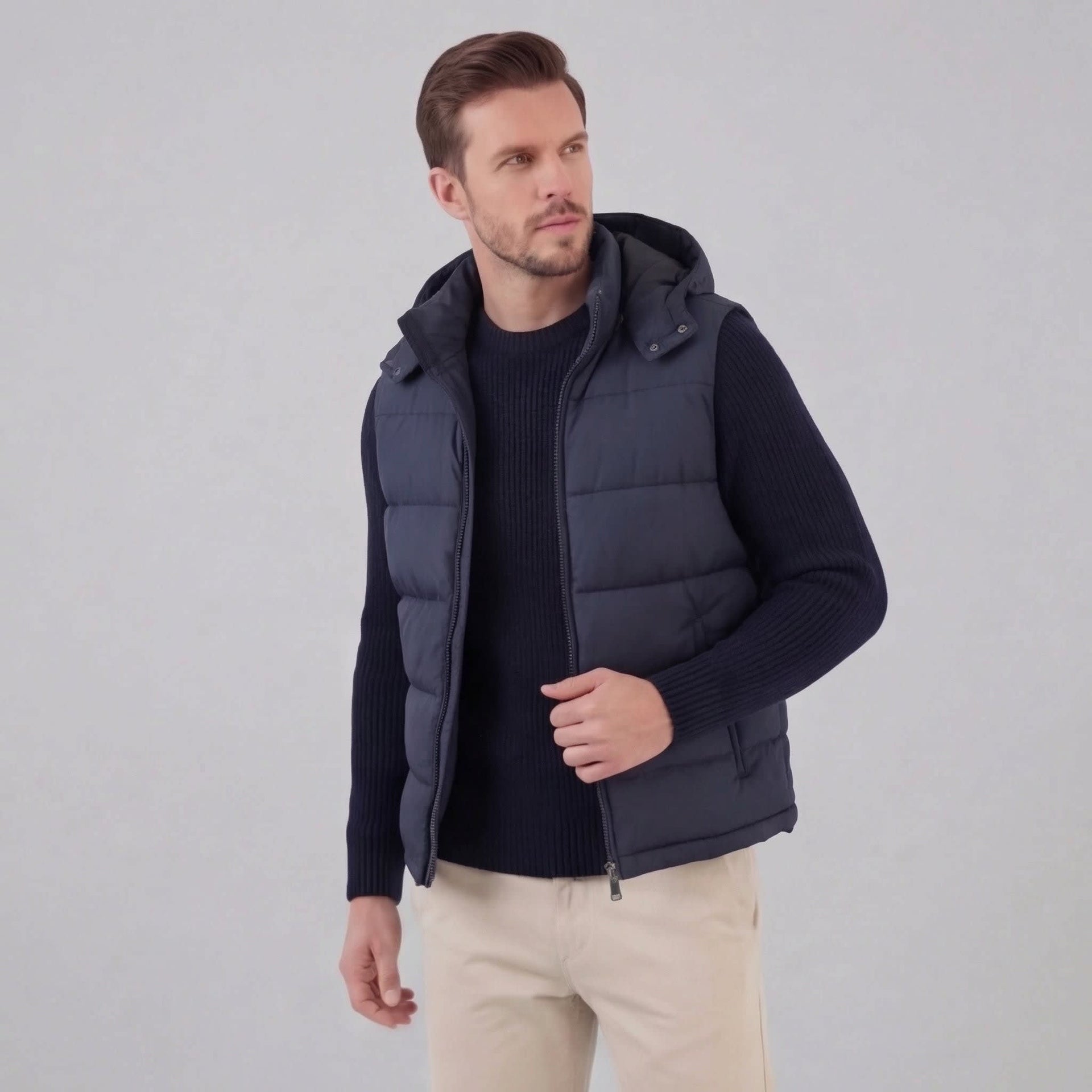 Hickory Padded Hooded Vest