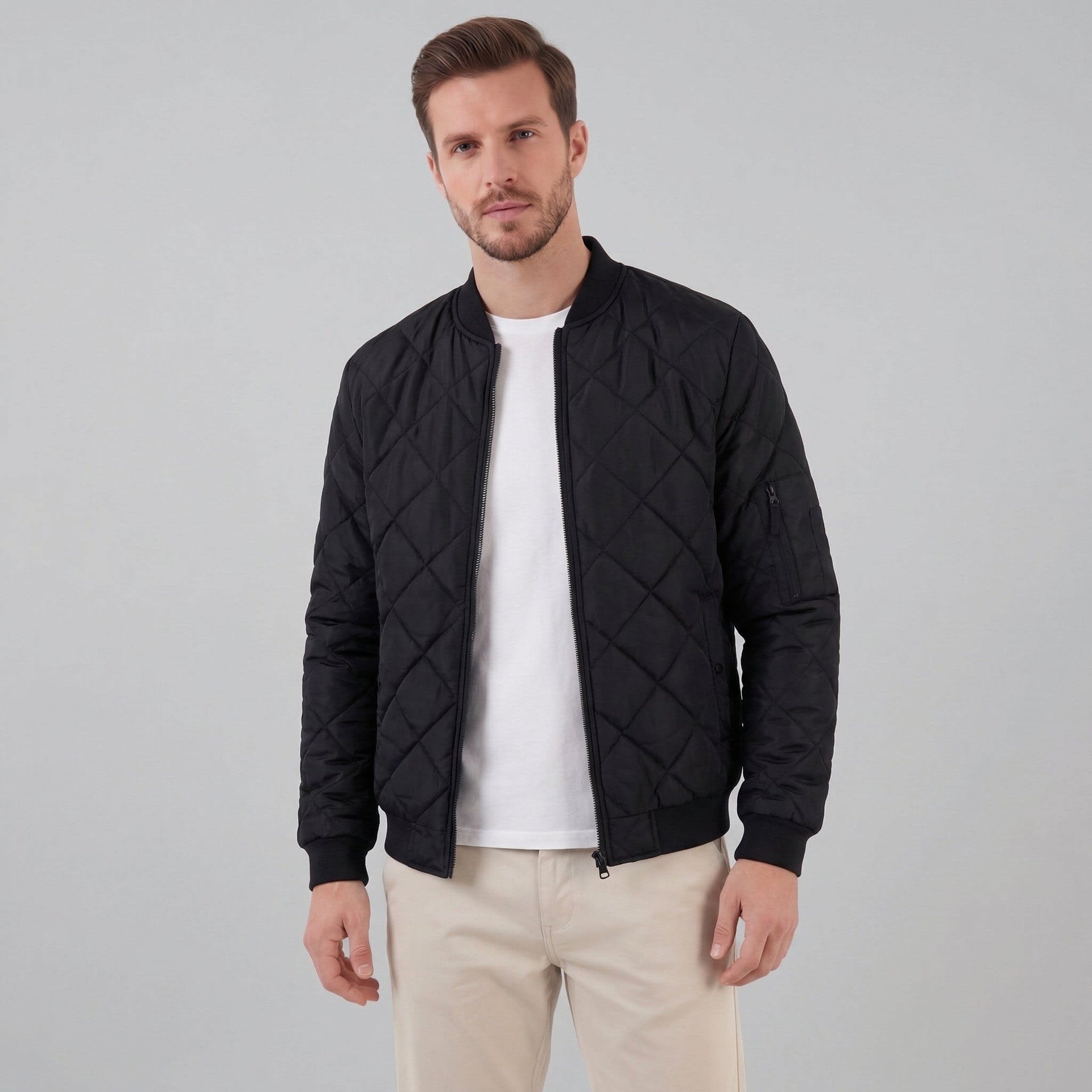 Hillard Quilted Bomber Jacket