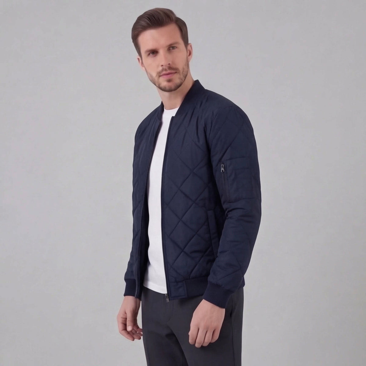 Hillard Quilted Bomber Jacket