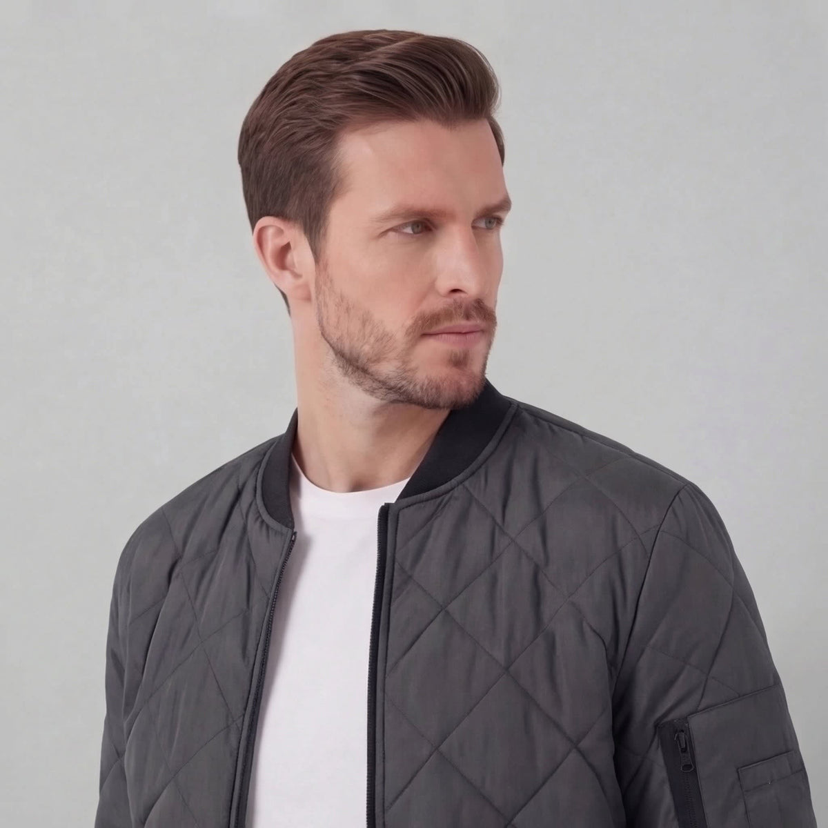 Hillard Quilted Bomber Jacket