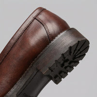 Nelson Faux Leather Brogue Loafers