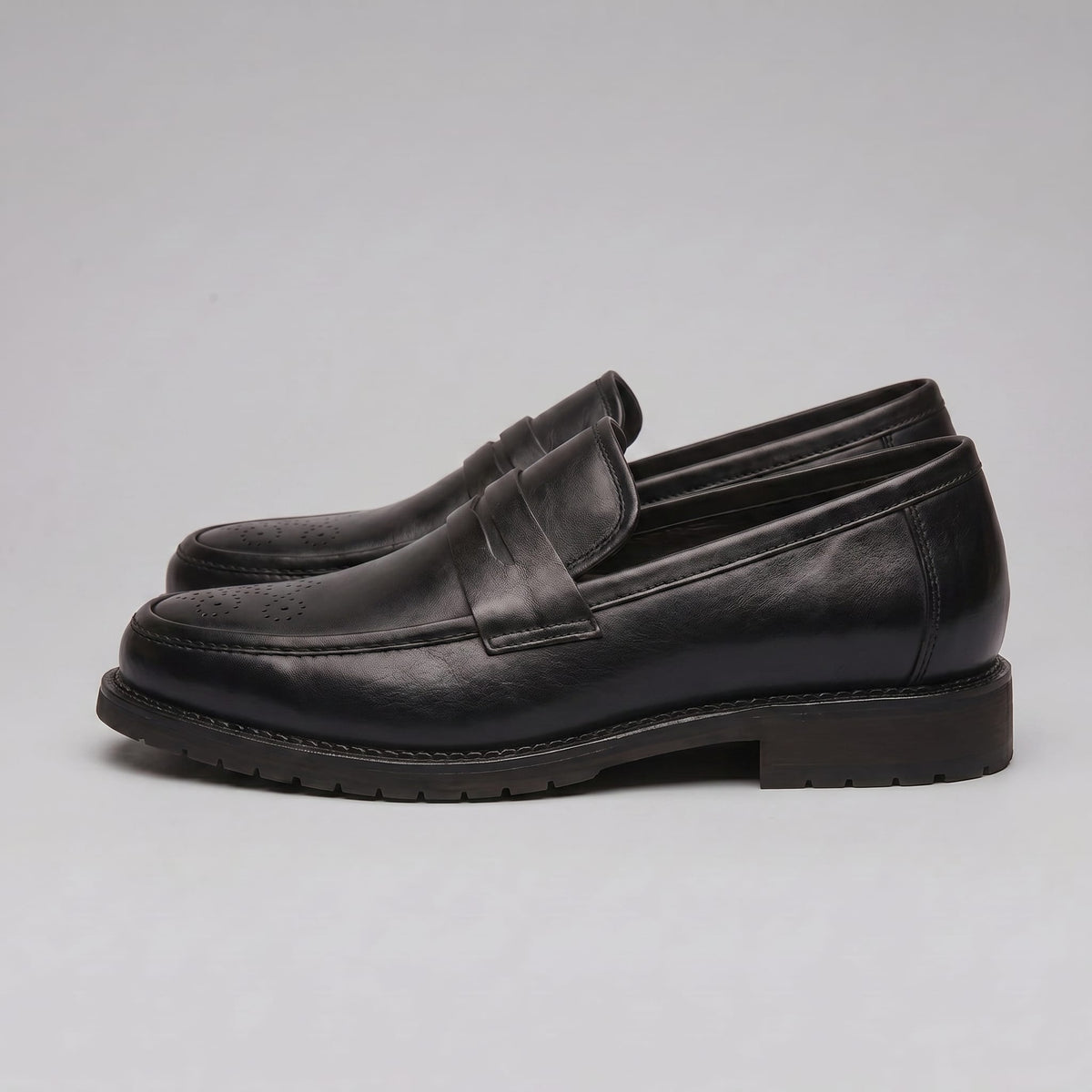 Nelson Faux Leather Brogue Loafers