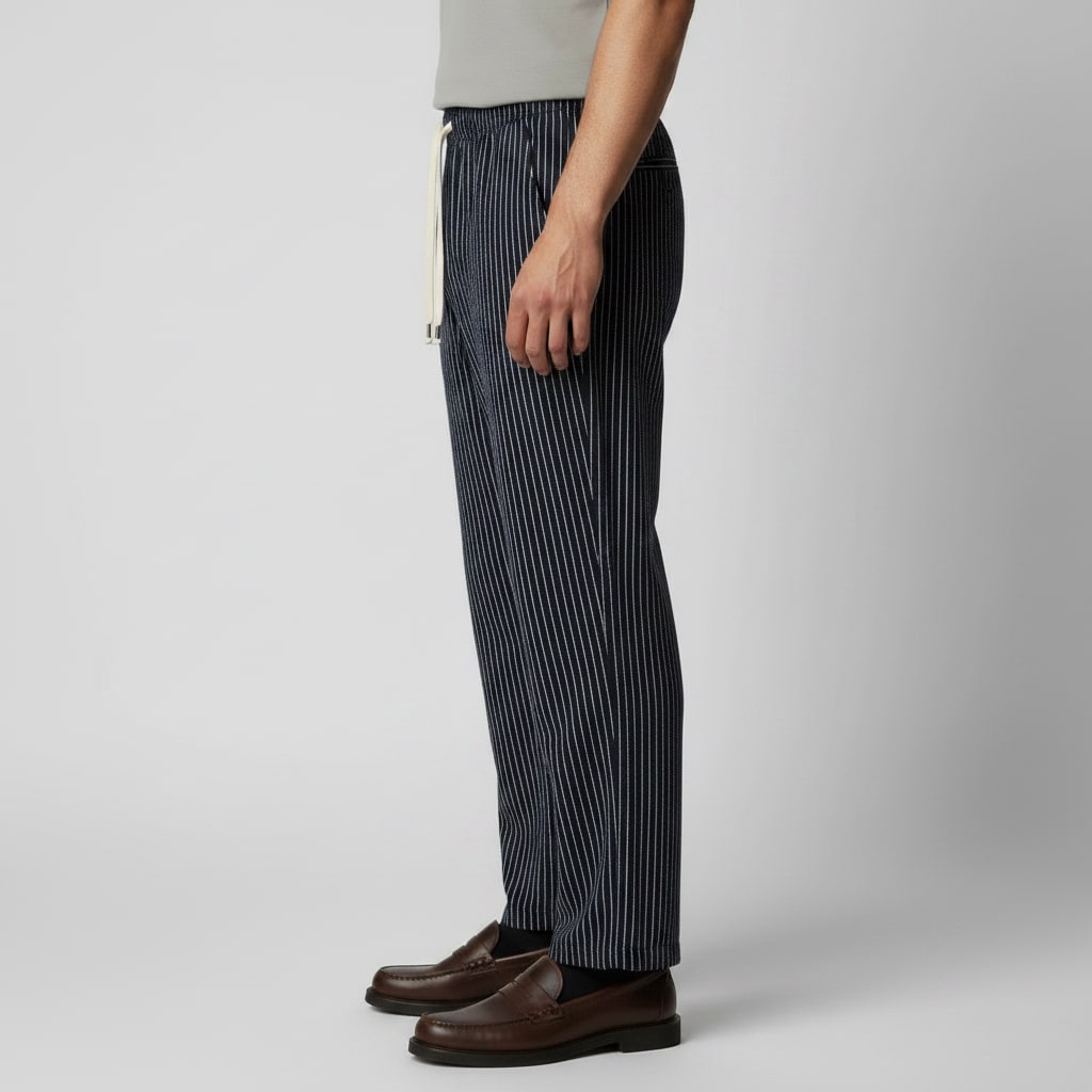 Tiberius Pinstripe Drawstring Pants